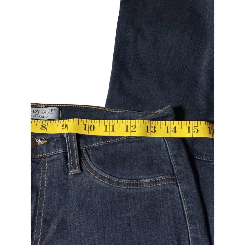 Judy Blue Dark Wash Flare Jeans 9/29 Women Raw Hem High Rise - Picture 8 of 10